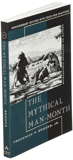 image of highlighted book. The mythic man month. 