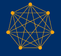 orange triangle representing 7 connections